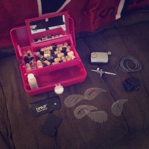 Rose Gold Dinair Airbrush plus tons of makeup